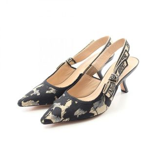 ディオール(Dior)のディオール Dior J'ADIOR パンプス 靴 キャンバス レディース ブラック系 / ベージュ系 【中古】(ハイヒール/パンプス)