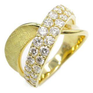 ジュエリー JEWELRY ダイヤモンド リング リング・指輪 ジュエリー K18（イエローゴールド） ダイヤモンド レディース クリア系 ﾀﾞｲﾔ 8.4g 【中古】(リング(指輪))