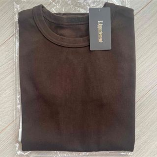 アパルトモンドゥーズィエムクラス(L'Appartement DEUXIEME CLASSE)の新品GOOD GRIEF!CREW NECK NO SLEEVE TOPブラウン(タンクトップ)