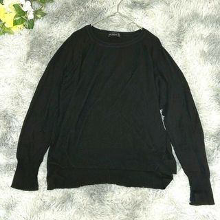 【ZARA KNIT】ニットセーター Mサイズ ブラック