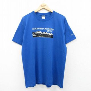 XL★古着 ジャージーズ 半袖 Tシャツ メンズ QUICKFISH CAR SHOW スタッフ 25jul19 中古(Tシャツ/カットソー(半袖/袖なし))