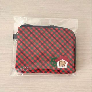 ファミリア(familiar)の新品　ファミリア　パスケース　赤　チェック　定期(定期入れ)