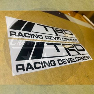 T.R.D. ティーアールディー　カッティングステッカー 2枚セット（横20cm(車外アクセサリ)