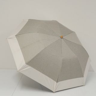 折りたたみ日傘 SOLSHADE ソルシェード USED品 晴雨兼用 遮光 UVカット 杢グレード×アイボリー 50cm FA9138(傘)