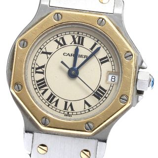 カルティエ(Cartier)のジャンク カルティエ CARTIER W2001683 サントスオクタゴンSM デイト クォーツ レディース _886898(腕時計)