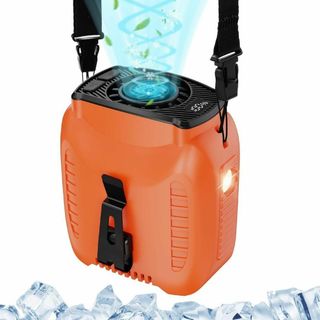腰掛け扇風機 ベルトファン 強力 5段階風量 10000mA(扇風機)