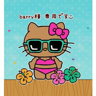 barry様専用です！日焼けキティプリント生地 白(生地/糸)