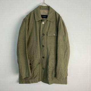 バーバリー(BURBERRY)のバーバリーロンドン　カバーオール　リネン混　ミリタリー　ジャケット (カバーオール)