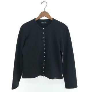 アニエスベー(agnes b.)の良好 agnes b. アニエスベー スナップボタン カーディガン サイズ:2  ブラック  レディース 　240001152623(その他)