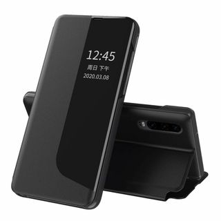 【在庫セール】ケース Huawei P30 Pro 半透明 側面視窓 PUレザー(その他)