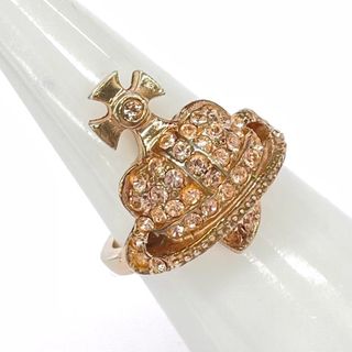 ヴィヴィアンウエストウッド(Vivienne Westwood)のVivienne Westwood ヴィヴィアンウエストウッド オーブハート SVリング   ゴールドカラー 925 レディース オーブ ハート ラインストーン　240001151990(その他)