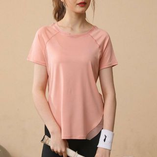 【並行輸入】ヨガウェア トップス レディース 半袖 おしゃれ(ヨガ)