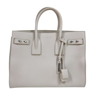 サンローラン(SAINT LAURENT)の　サンローラン SAINT LAURENT サックドジュール　スモール 464960 アイボリー　シルバー金具 カーフ レディース トートバッグ(トートバッグ)