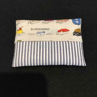 ティッシュケース　寿司猫　ハンドメイド