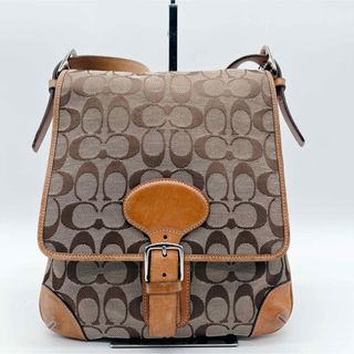 コーチ(COACH)のコーチ　COACH ショルダーバッグ キャンバス シグネチャー 斜掛け　ベージュ(ショルダーバッグ)