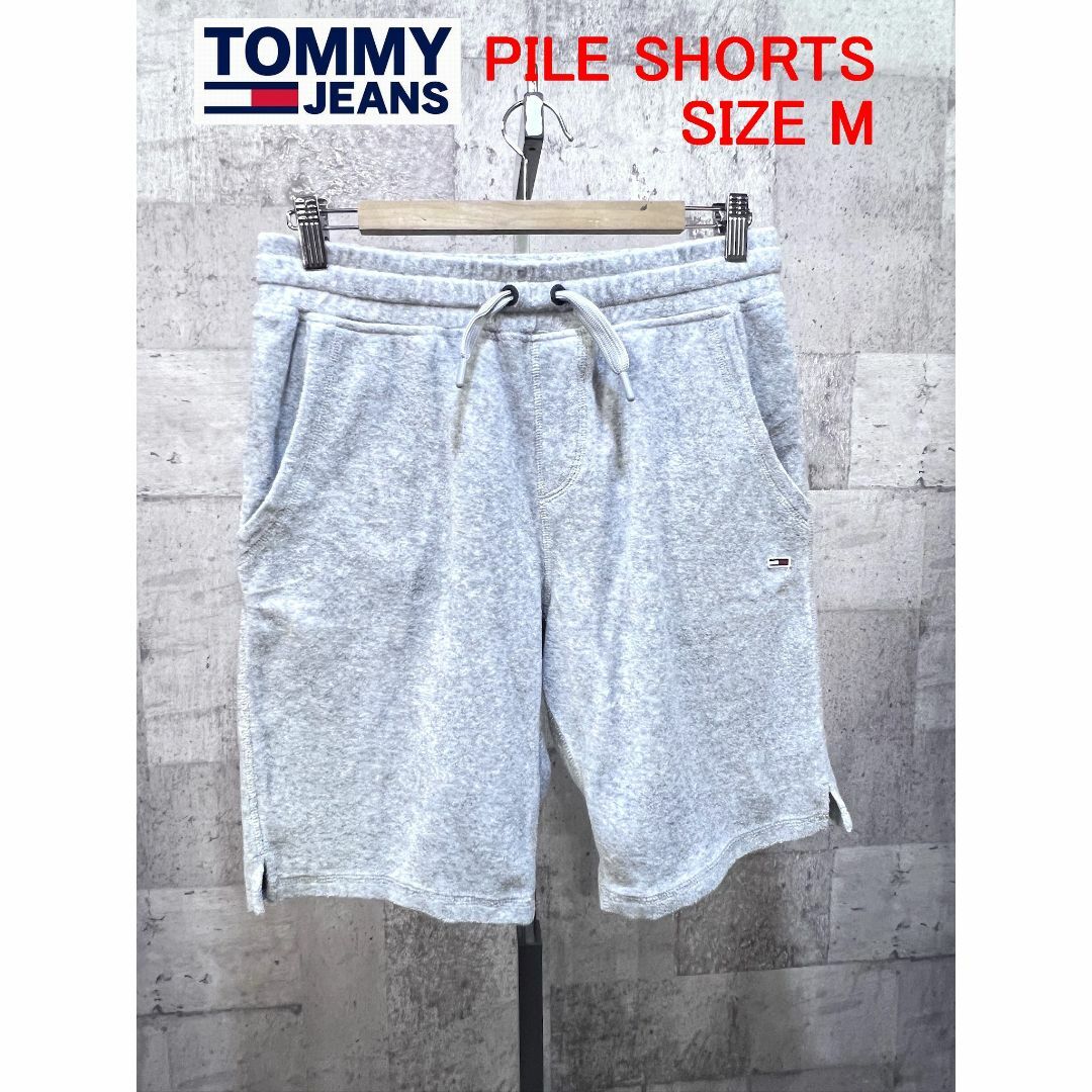 TOMMY JEANS(トミージーンズ)の美品 トミージーンズ ロゴ パイル ショーツ M メンズ TOMMY JEANS トミーヒルフィガー HILFIGER メンズのパンツ(ショートパンツ)の商品写真