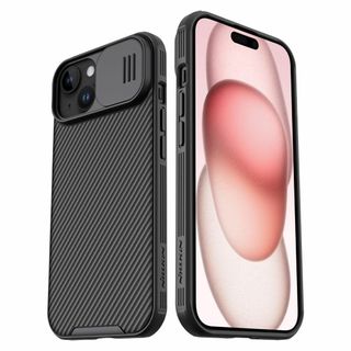 【人気商品】Nillkin iPhone15 ケース レンズ保護 滑り止め 超耐(その他)