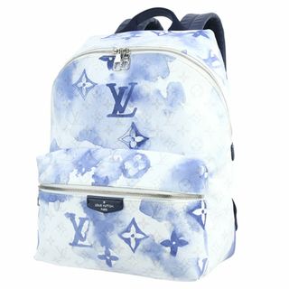 ルイヴィトン(LOUIS VUITTON)のルイヴィトン ディスカバリー バックパック PM モノグラム・ウォーターカラー カーフレザー ブルー メンズ ユニセックス 超美品 5711(バッグパック/リュック)