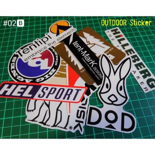 最高品質❗アウトドア“ロゴ”ステッカー集/OUTDOOR#02🅱⭕✖🔟枚組