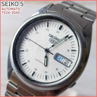 セイコー(SEIKO)の稼働 SEIKO5 腕時計 7S26-3040 自動巻き デイデイト 純正ブレス(腕時計(アナログ))