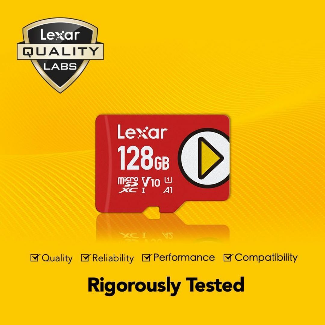 Lexar(レキサー)のLexar PLAY 128GB microSDXC 最大150MB 正規品 スマホ/家電/カメラのPC/タブレット(PC周辺機器)の商品写真