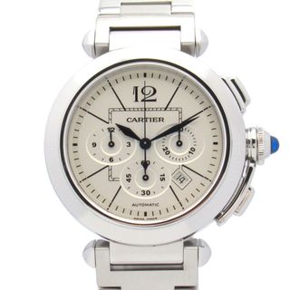 カルティエ(Cartier)のカルティエ CARTIER パシャ クロノ 腕時計 時計 ステンレススチール メンズ シルバー系 W31085M7 【中古】(腕時計(アナログ))