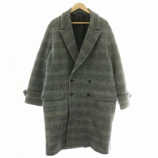エイトン ATON チェスターコート ダブル  ウール 背抜き 6 L 灰 (その他)