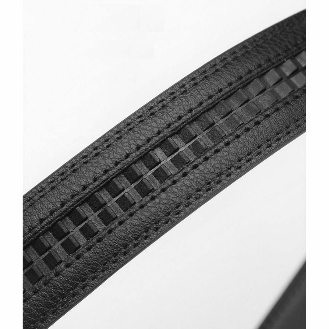 ♥即購入OK♥新品★シンプルステッチ牛革ベルト★黒ブラック/120cm メンズの時計(腕時計(アナログ))の商品写真