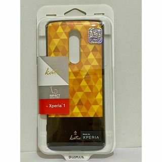 ルプラス(LEPLUS)のXperia1 ハイブリッドケース モザイクイエロー SO-03L/SOV40(Androidケース)