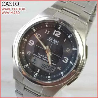 カシオ(CASIO)の【稼働品】カシオ ウェーブセプター 腕時計 ソーラー電波 純正ブレス CASIO(腕時計(アナログ))