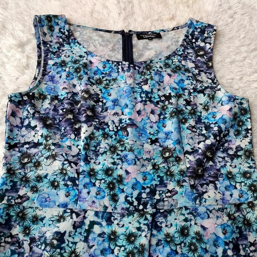 SONIA RYKIEL(ソニアリキエル)の美品 SONIA RYKIEL ソニアリキエル 花柄 ワンピース 40 L 膝丈 レディースのワンピース(ひざ丈ワンピース)の商品写真