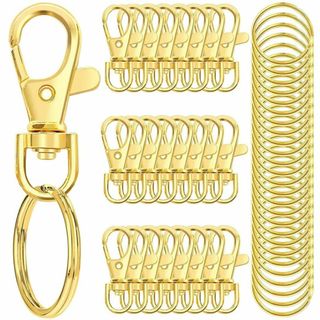 キーホルダー 金具 キーホルダーパーツ 30個入り ナスカン レジン パーツ キ(その他)