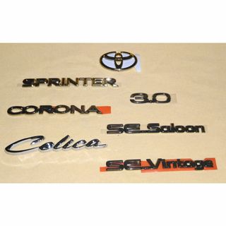 トヨタ(トヨタ)の【トヨタ エンブレム 希少な7個セット 未使用品】スプリンター コロナ カローラ(車外アクセサリ)
