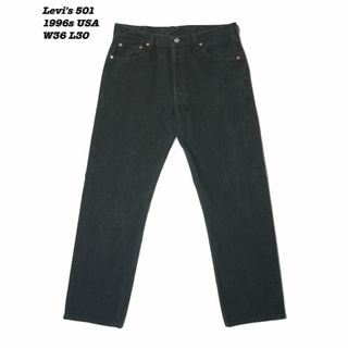 Levi's 501 Black Denim Pants USA 1996s