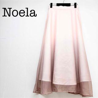 ノエラ(Noela)のNoela ノエラ　ロングスカート　ピンク　シフォン　フレア　Mサイズ(ロングスカート)