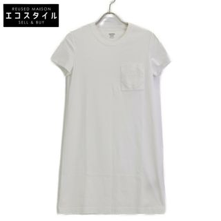 エルメス(HERMES)のエルメス 24SSホワイト 4E4515DA 胸刺繍シャツワンピ 34(その他)