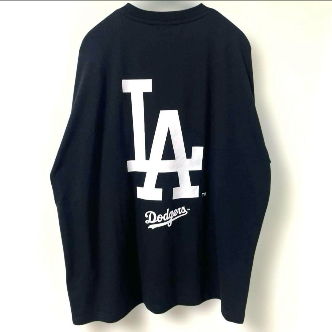 MLB(メジャーリーグベースボール)のMLB ドジャース Tシャツ 大谷翔平　バックプリント　前面刺繍ロゴ　3 L 黒 メンズのトップス(Tシャツ/カットソー(半袖/袖なし))の商品写真