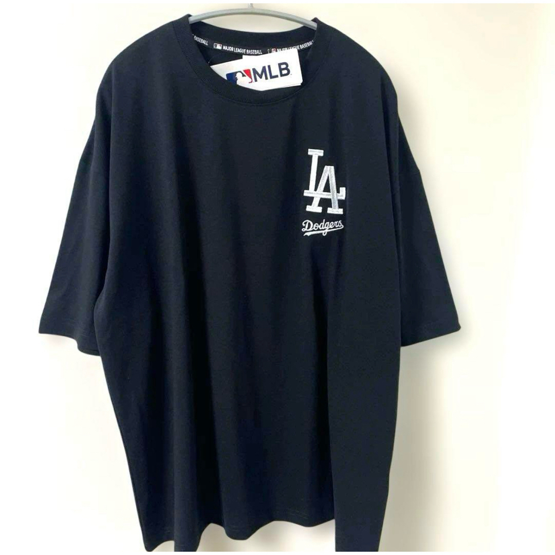MLB(メジャーリーグベースボール)のMLB ドジャース Tシャツ 大谷翔平　バックプリント　前面刺繍ロゴ　3 L 黒 メンズのトップス(Tシャツ/カットソー(半袖/袖なし))の商品写真