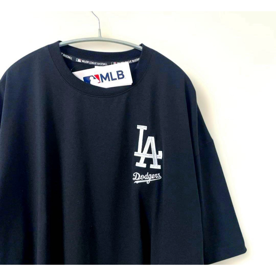 MLB(メジャーリーグベースボール)のMLB ドジャース Tシャツ 大谷翔平　バックプリント　前面刺繍ロゴ　3 L 黒 メンズのトップス(Tシャツ/カットソー(半袖/袖なし))の商品写真