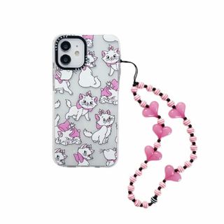 【人気商品】マリーちゃん スマホケース ストラップ付き iPhone15/iPh