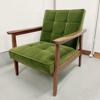 カリモク60 Kチェア ソファ 1人 モケットグリーン karimoku 2