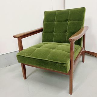 カリモク60 Kチェア ソファ 1人 モケットグリーン karimoku 1