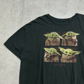 いろんな角度のベビーヨーダ　スターウォーズ　Tシャツ　古着　ブラック　2XL