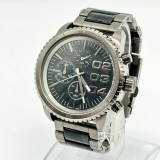 DIESEL - 稼働品 DIESEL ディーゼル 腕時計 クロノグラフ 黒文字盤 クォーツ ３針