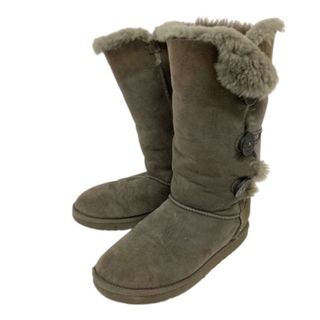 アグ(UGG)のアグ UGG ミドルブーツ ロングブーツ ムートン US7 24cm グレー(ブーツ)