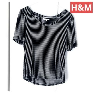 エイチアンドエム(H&M)のH&M 2wayボーダーTシャツ ワンショルダー(Tシャツ(半袖/袖なし))