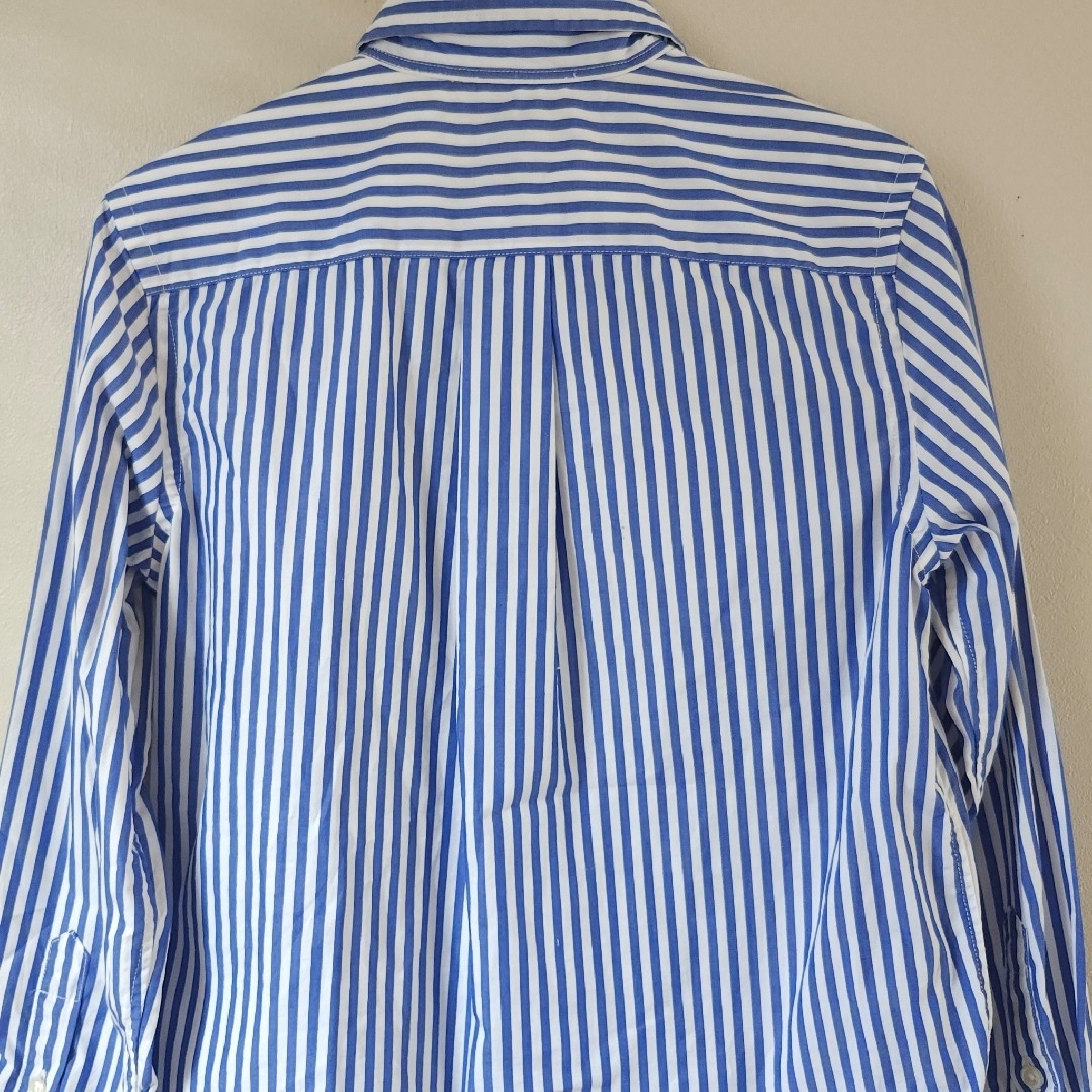 POLO RALPH LAUREN(ポロラルフローレン)のRALPH LAUREN ストライプシャツ ブルー Mサイズ 10ー12歳 レディースのトップス(シャツ/ブラウス(長袖/七分))の商品写真