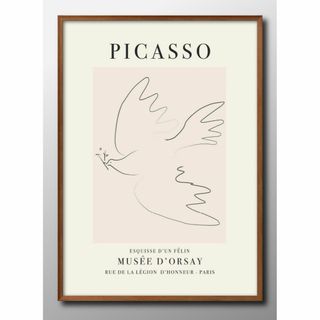11841■A3 アート ポスター『パブロ・ピカソ　平和の鳩』絵画 マット(その他)