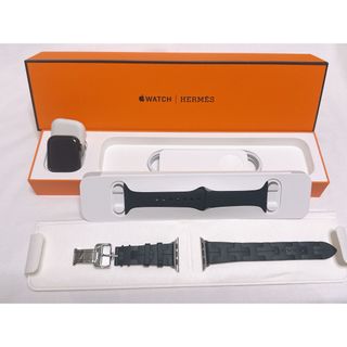 なお様専用！Apple Watch Hermès ブラックバンド(腕時計)