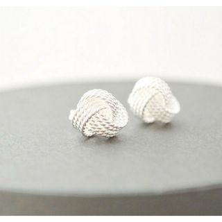 春夏イヤリング　Twist Silve Earrings(イヤリング)